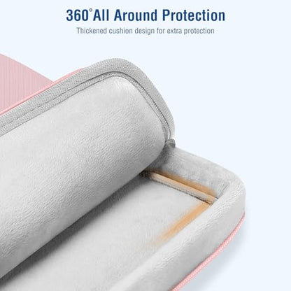 MOSISO 360 Protective Laptop Bag 13.3 inch, 13-14 inch Computer Bag Compatible with MacBook Air 13 inch/Pro 13 inch/Pro 14 inch,HP,Dell,Notebook, Laptop Carrying Case with Strap&Handle, Pink - color: Pink, size: 13.3 inch