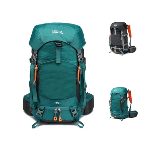 35L Hiking Backpack for Women men,Waterproof Camping Outdoor Backpacking Backpack for Travel lightweight Hiking Trekking Daypack - color: Green