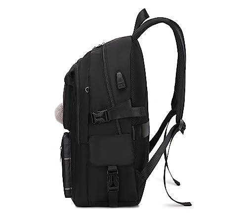 Joymoze Women Fashion Travel Backpack Set Roomy Laptop Rucksack Set Casual Daypack for Girl Black - color: Black