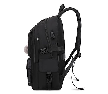 Joymoze Women Fashion Travel Backpack Set Roomy Laptop Rucksack Set Casual Daypack for Girl Black - color: Black