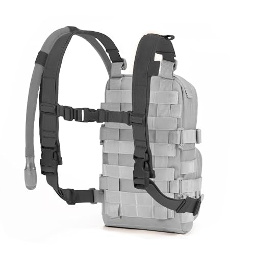 Universal Adjustable Shoulder Straps Mini Hydration Pack Backpack Carrier, Lite Tactical Backpack Replacement Straps with Sternum Strap (Black) - color: Black-shoulder Straps