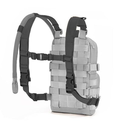 Universal Adjustable Shoulder Straps Mini Hydration Pack Backpack Carrier, Lite Tactical Backpack Replacement Straps with Sternum Strap (Black) - color: Black-shoulder Straps