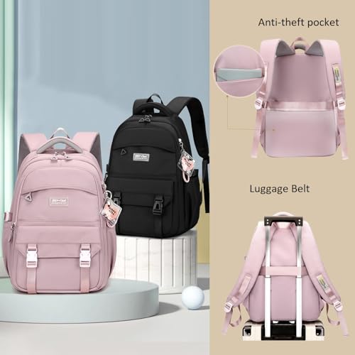 Blue Kids Backpack for Teen Girls Plain School Bag for Elementary Middle School Bookbag for Women - color: 01a Blue