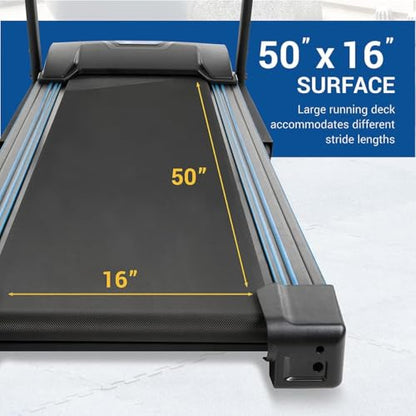 XTERRA Fitness Premium Folding Smart Treadmill, Compact Design, 250+ LB Weight Capacity, Powerful Motor, XTERRA+ Fitness App Included with Purchase - style: TR150