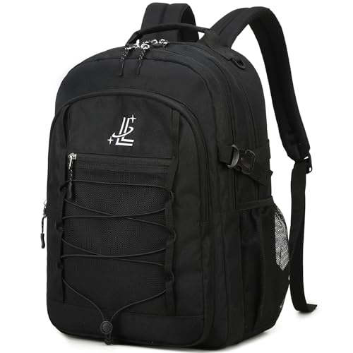 Lanola Man Women Children Casual Daypack Schoolbag Teenage Girls Bookbag Student College School Backpack - Black - color: Black