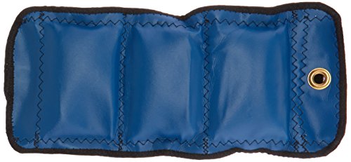 Sammons Preston Cuff Weight, 4 lb, Blue, Velcro Strap & D-Ring Closure, Grommet for Easy Hanging, Lead Free Steel Ankle & Wrist Weights, For Strength Building & Injury Rehab, Sold Individually - style: 4 lbs.