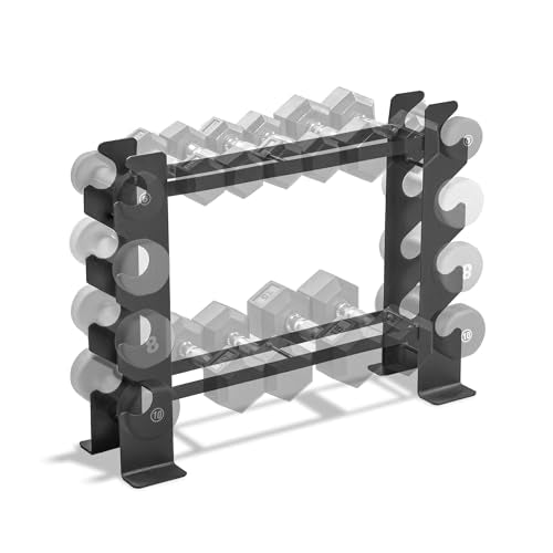 Marcy Weight Storage Organizer Racks for Dumbbells, Kettlebells, Weight Plates - color: Dark Grey Compack DB Rack