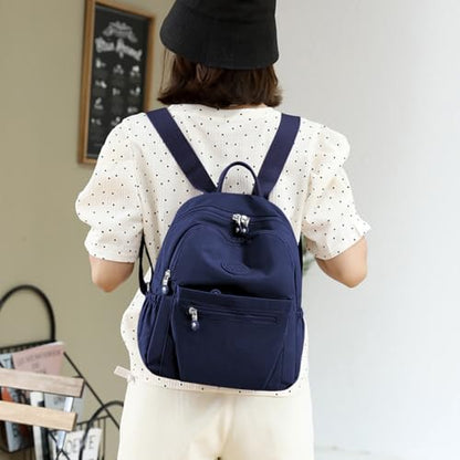 Mini Backpack Purse for Women, Stylish Daypack Shoulder Bag, Small Lightweight Daypack for Work Travle College (A- Dark Blue) - color: A- Dark Blue