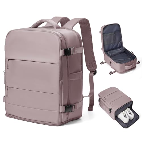 coowoz Travel Backpack Carry On for Women Man Gym Backpacks with Laptop Compartment Mochila de Viaje Teacher Personal Item Backpack Rucksack Airplane Accessories Must Haves Pink Purple Small - color: Pink Purple, size: X-Small