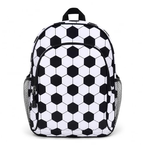 Boys Backpack for Kids Ages 6-8 School Backpack for Boys World Soccer Lovers Fans Bookbag for Elementary School Kindergarten with Chest Strap - color: Soccer