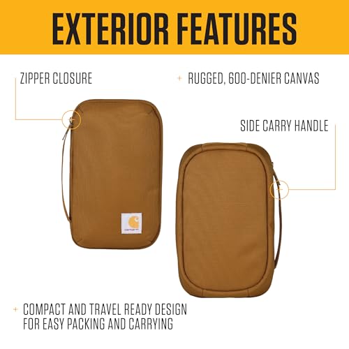 Carhartt 600-Denier Tool Organizer, Durable Water-Resistant, Soft Organizer (Carhartt Brown) - color: Soft Organizer (Carhartt Brown)