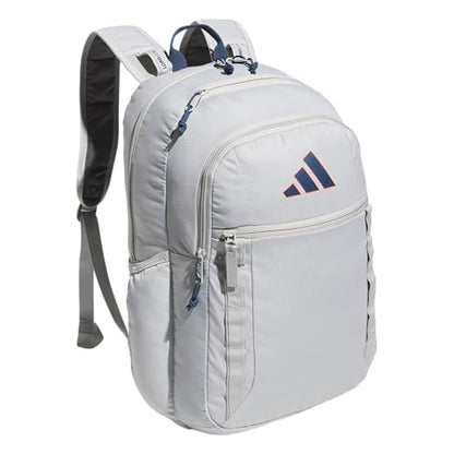adidas Excel 7 School Backpack for Laptop, Gym and Travel, 34L, Grey Two/Mineral Blue/7.5, OSFA - color: Grey Two/Mineral Blue/7.5, size: One Size