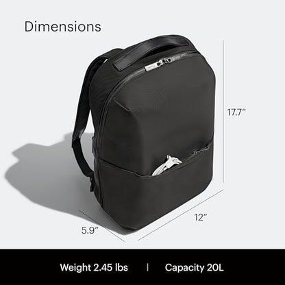 Away The Everywhere Zip Backpack - Personal Item Airline Approved Backpack with 16” Padded Laptop Sleeve, Water Bottle Pocket, Interior and Exterior Pockets - Fits Up to 16-Inch Laptops - Jet Black - color: Jet Black