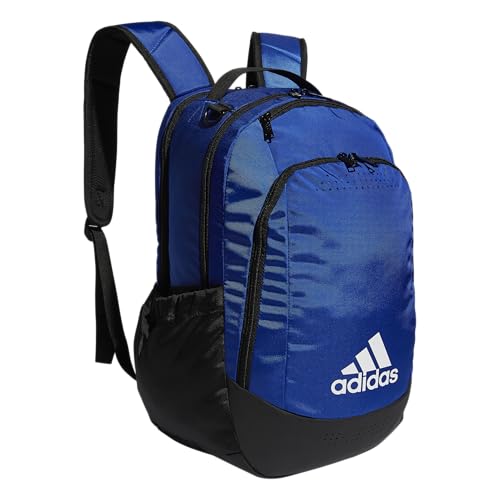 adidas Defender Sports Backpack with Shoe Compartment, Soccer Bag - color: Team Royal Blue