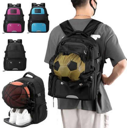 Youth Soccer Bag-Soccer Backpack & Bags for Basketball,Volleyball & Football | Includes Separate Cleat and Ball Compartment (COLOR1,Large) - color: Color1
