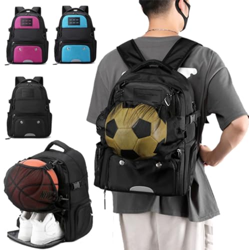 Youth Soccer Bag-Soccer Backpack & Bags for Basketball,Volleyball & Football | Includes Separate Cleat and Ball Compartment (COLOR2,Large) - color: Color2