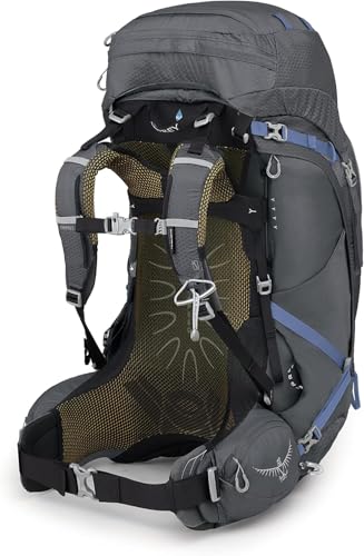 Osprey Aura AG 65L Women's Backpacking Backpack, Tungsten Grey, WXS/S - color: Tungsten Grey, size: X-Small-Small