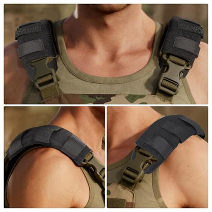 2 Pack Shoulder Strap Pads, Backpack Accessories Nylon Cushion Vest Shoulder Strap Pads with Spacer Mesh Fit for 2" Sling Bags Straps
