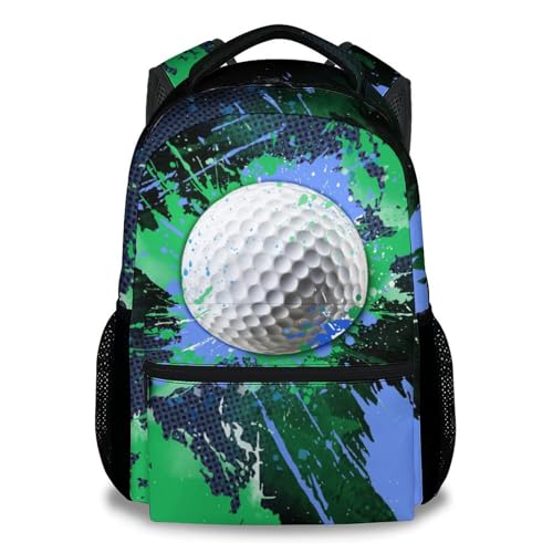 Kids' Backpacks - Golf Backpack for Boys Girls - 17 Inch Sports Bookbag for Elementary Middle School - Cool Ball School Bag for Teens Youth - color: Style-a