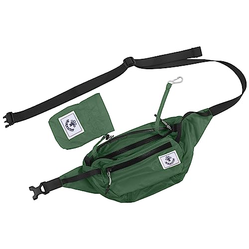 4Monster Hiking Waist Packs Portable,Water Resistant Fanny Bag with Adjustable Strap,Lightweight Crossbody Chest Bag Slim Bag - color: Army Green-2
