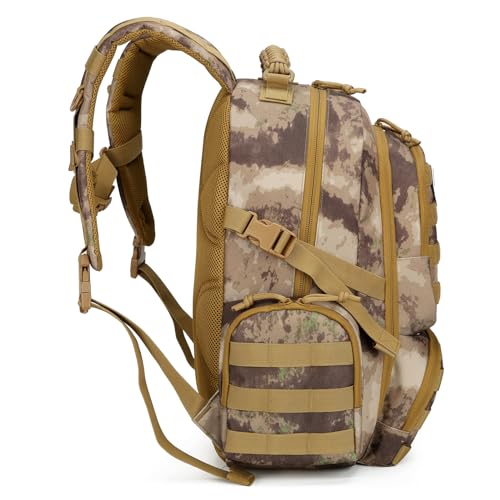 30L Military Tactical Backpack for Men 3 day Assault Pack Molle Backpack Tactical Hiking Rucksack - color: Sand