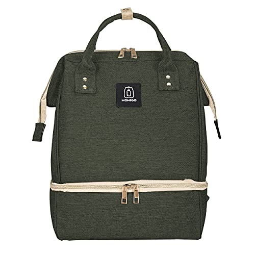 Breast Pump Backpack - Cooler and Moistureproof Bag Double Layer for Mother Outdoor Working Backpack with USB Charging Port, Large (Amy Green) - color: Amy Green