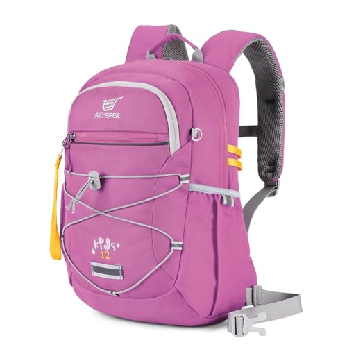SKYSPER Kids Backpack 12L Children School Bag Child Boy Girl Pack Ages 4-8 for Traveling Day Trips Classes Camping(Purple) - color: Purple, size: Small