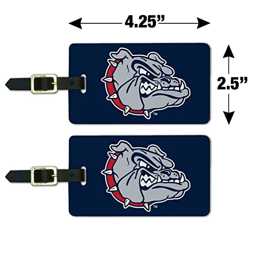 Gonzaga University Bulldogs Logo Luggage ID Tags Carry-On Cards - Set of 2