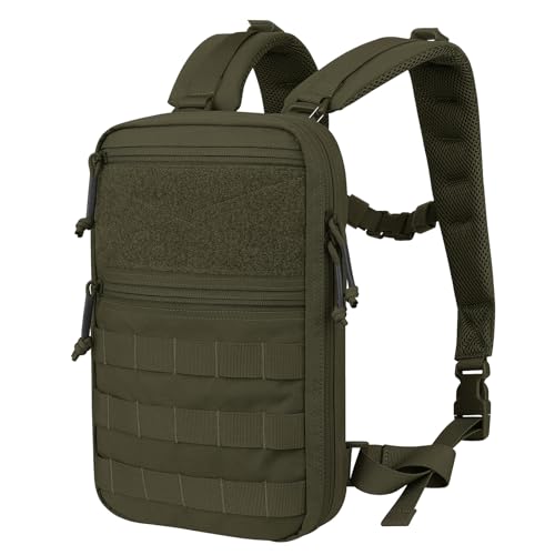 PETAC GEAR Tactical Molle Hydration Pack for 1.5L - Lightweight Water Reservoir Bag for Molle Vest Backpack, for Hiking, Hunting - style: RG no Bladder