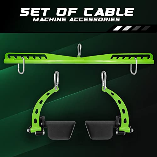 Yes4All Neutral Paddle Grip LAT Pull Down Bar, Range of Motion Spreader Handle Cable Attachments - color: Paddle Grip - Press Down Attachment