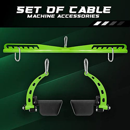 Yes4All Neutral Paddle Grip LAT Pull Down Bar, Range of Motion Spreader Handle Cable Attachments - color: Paddle Grip - Press Down Attachment