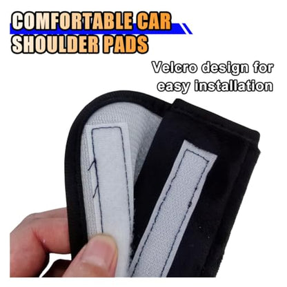 Fluffy Cloud Car Seat Belt Pads - Cute Seat Belt Covers for More Comfortable Driving - Safety Seatbelt Shoulder Strap Cushion Protect Shoulder and Neck - Backpack Shoulder Pad for Kids Adults (4PCS) - size: 4PCS