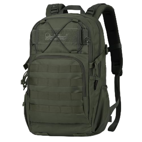 Mardingtop Military Tactical Backpack for Men 28L Molle Rucksack Army Backpack EDC Daypack for Hiking,Travel,Camping, Hunting - color: Ranger Green, size: 28L