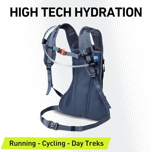 VibrelliVibrelli Hydration Backpack & 2L Hydration Bladder - High Flow Bite Valve - Hydration Pack for Cycling, Running, Hiking - color: Black