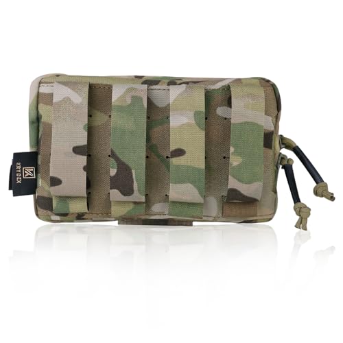 PETAC GEAR Tactical Molle Admin Pouch, Small Organizer Pocket for Tactical Vest/EDC Gun Belt/molle Platform. - color: MC