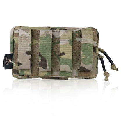 PETAC GEAR Tactical Molle Admin Pouch, Small Organizer Pocket for Tactical Vest/EDC Gun Belt/molle Platform. - color: MC