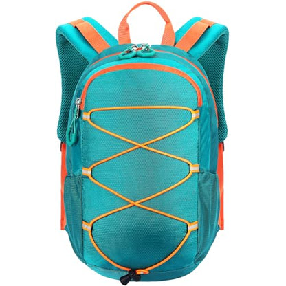 10L Kids Hiking Backpack, Small Waterproof Travel Daypack for Camping, Lightweight Pack for Boys or Girls Ages 4-12 (Green) - color: Green