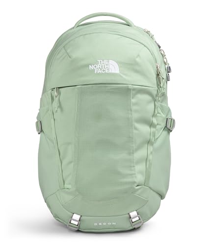 The North Face Women's Recon Everyday Laptop Backpack - Commuter Travel Bag, 18" Laptop Sleeve, Water-Repellent, Misty Sage Dark Heather/Meld Grey-NPF, One Size - color: Misty Sage Dark Heather/Meld Grey-npf