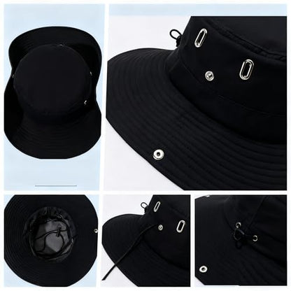 levayhill 16L Small Lightweight Foldable Backpack Sun Hats Travel, Black | Compact Packable Daypack with Bucket Hat For Men Women, Collapsible Bag Quick-dry Outdoor Hiking Beach Summer Fisherman Hat - color: Black