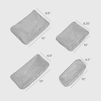 Away Insider Packing Cubes Set of 4 – Lightweight Travel Organizers for Luggage, Suitcases & Carry-On Bags, Cloud Gray - color: Cloud Gray