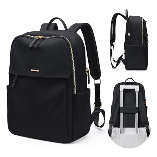 GOLF SUPAGS Women Laptop Backpack with Separate Laptop Compartment Fits 14 Inch Notebook Casual Daypack for Work Travel College Backpack Book Bags - color: Black-upgrade, size: 14 Inch