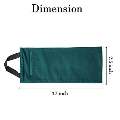 Yoga Sand Bag Cotton Unfilled for Yoga Weights and Resistance Training - color: Green
