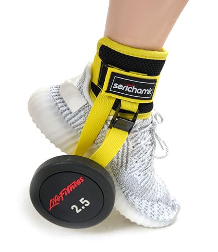 Adjustable Adjustable Feet Dumbbell Attachment,Feet Weight Lifting-Foot Weights for Exercise, Leg Extensions,Tibialis Trainer,Leg Lift Exercise Equipment - color: Style 1-Yellow 2pc