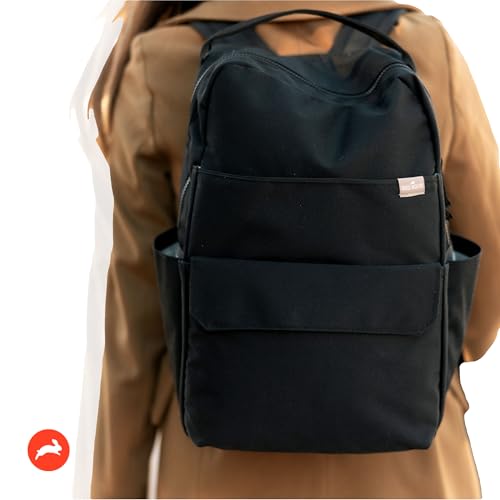 RED ROVR Roo Lightweight 1 LB Diaper Bag Backpack | 11 organizational pockets| Durable & Water-Resistant (Black) - color: Black