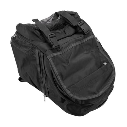Zunate Large Capacity Sports Backpack, Oxford Cloth Bag with Laptop Compartment and Ventilated Mesh Pockets for Football Basketball Gear in Red, 40 X 30 X 25cm - color: Black