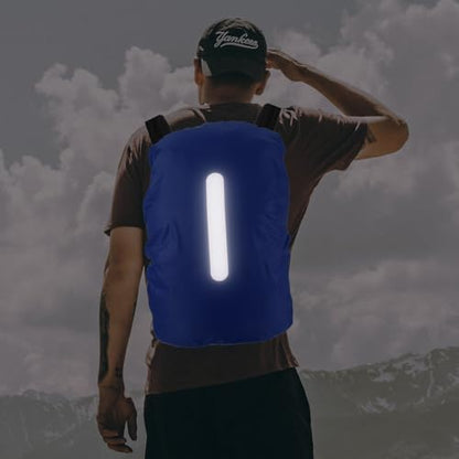 M METERXITY Backpack Rain Cover - Waterproof Lightweight Cover with Vertical Reflective Strap, Apply to Cycling/Hiking/Mountain Climbing (15-25L, XS, Navy Blue)