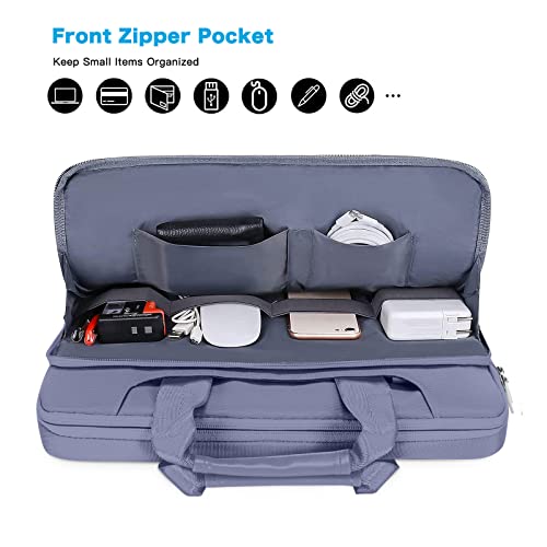 MOSISO 360 Protective Laptop Bag 15.6 inch, 15-16 inch Computer Bag Compatible with MacBook Air 15 inch/Pro 16 inch, HP,Dell,Lenovo,Asus,Notebook, Laptop Carrying Case with Strap&Handle, Lavender Gray - color: Lavender Gray, size: 16 inch