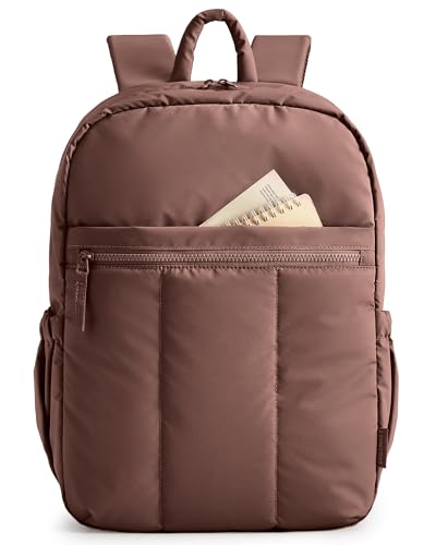 BAGSMART Backpack for Women, Travel Backpack with Large Side Pocket, 15.6 Inch Work College Backpack Purse, Waterproof Business Teacher Laptop Bag, Chocolate - color: 15.6 In-chocolate, size: Standard 15.6 Inch