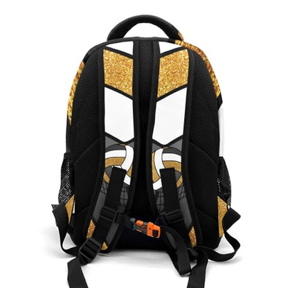 Volleyball Gold Print Shoulders Bag Backpacks Casual Daypacks for Women Men Sports Party - color: Muilti 3