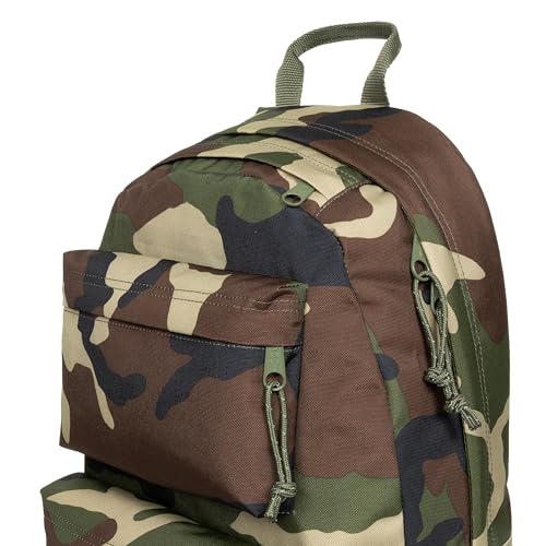 EASTPAK Padded Double – 24L Squared Backpack with Dual Front Pockets, 13” Laptop Sleeve, Bottle Holder & Padded Straps, Camo - color: Camo